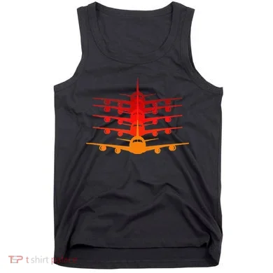 Distressed ID Rather Be Flying Funny Airplane Pilot Tank Top