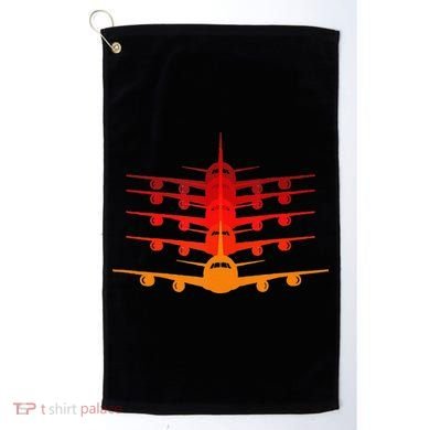 Distressed ID Rather Be Flying Funny Airplane Pilot Golf Towel