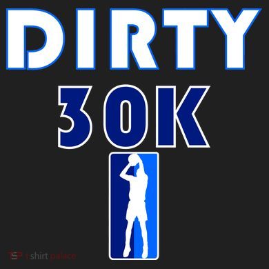 Dirk 30K Dirty 30 Basketball 30000 Points pts Women's Dry Zone Grid Polo