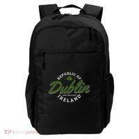 Dublin Ireland Shamrock St Patricks Day Green Souvenir Gift Backpack thumb 0