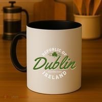 Dublin Ireland Shamrock St Patricks Day Green Souvenir Gift Coffee Mug thumb 4