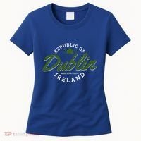 Dublin Ireland Shamrock St Patricks Day Green Souvenir Gift Women's T-Shirt thumb 0