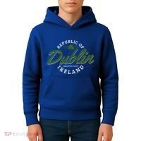Dublin Ireland Shamrock St Patricks Day Green Souvenir Gift Kids Hoodie thumb 4