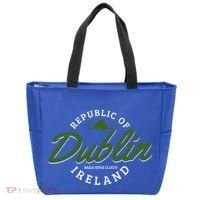 Dublin Ireland Shamrock St Patricks Day Green Souvenir Gift Tote Bag thumb 0