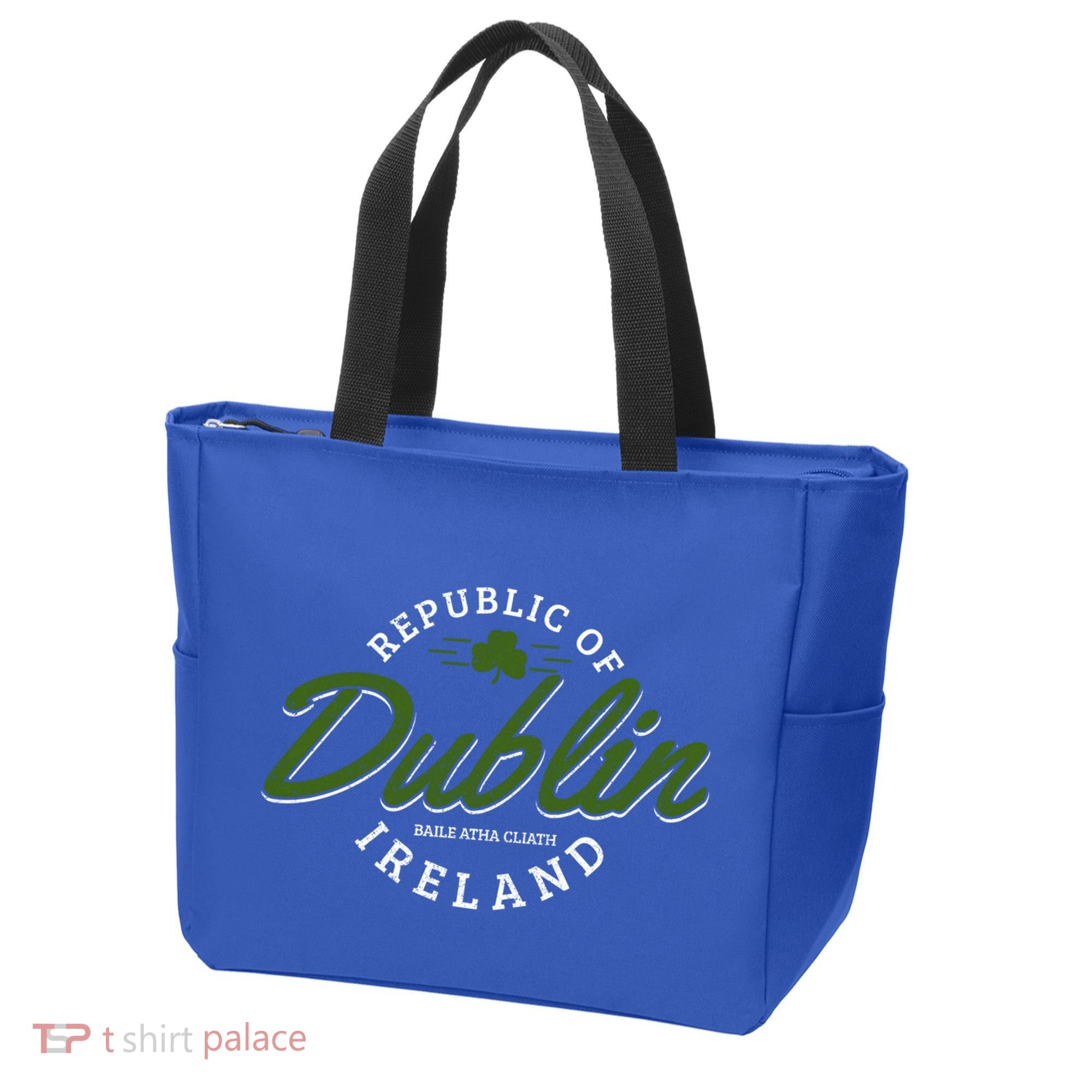 Dublin Ireland Shamrock St Patricks Day Green Souvenir Gift Tote Bag