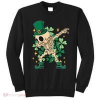 Dabbing Irish Skeleton Clover St Patricks Day Sweatshirt thumb 0