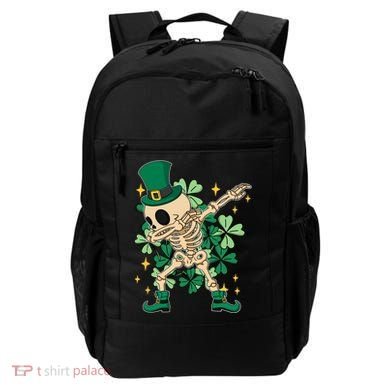 Dabbing Irish Skeleton Clover St Patricks Day Backpack