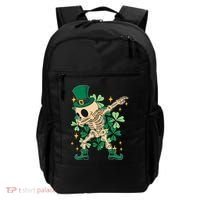 Dabbing Irish Skeleton Clover St Patricks Day Backpack thumb 0