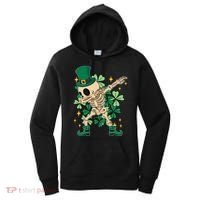 Dabbing Irish Skeleton Clover St Patricks Day Women's Hoodie thumb 0