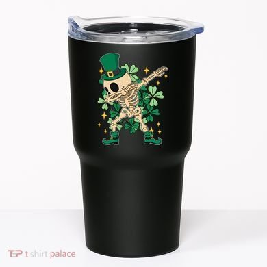 Dabbing Irish Skeleton Clover St Patricks Day Tumbler