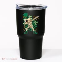 Dabbing Irish Skeleton Clover St Patricks Day Tumbler thumb 0