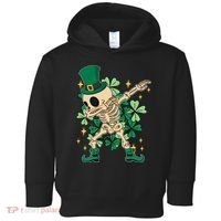 Dabbing Irish Skeleton Clover St Patricks Day Toddler Hoodie thumb 0