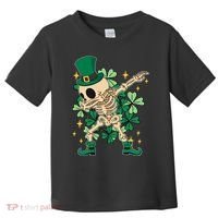 Dabbing Irish Skeleton Clover St Patricks Day Toddler T-Shirt thumb 0