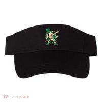 Dabbing Irish Skeleton Clover St Patricks Day Visor thumb 0