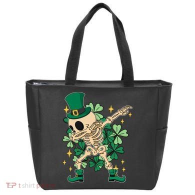 Dabbing Irish Skeleton Clover St Patricks Day Bag