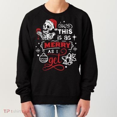 Dead Inside Skeleton Christmas Dancing Skeleton Christmas Women's Sweatshirt