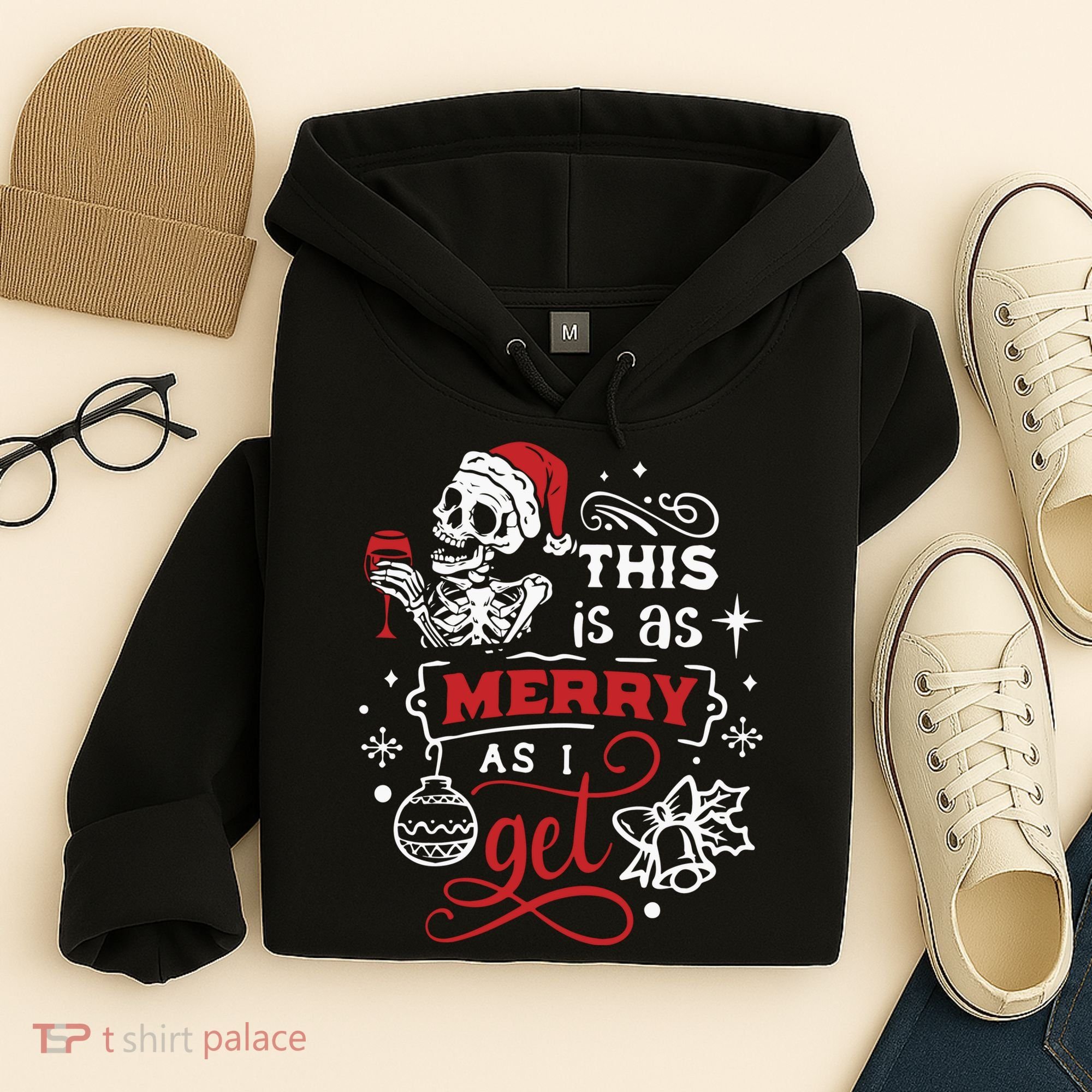 Dead Inside Skeleton Christmas Dancing Skeleton Christmas Hoodie