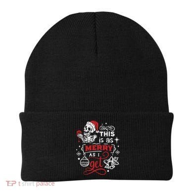 Dead Inside Skeleton Christmas Dancing Skeleton Christmas Beanie
