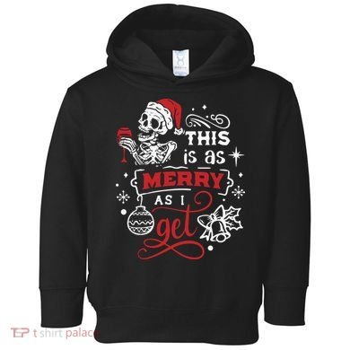 Dead Inside Skeleton Christmas Dancing Skeleton Christmas Toddler Hoodie