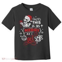 Dead Inside Skeleton Christmas Dancing Skeleton Christmas Toddler T-Shirt thumb 0