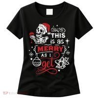 Dead Inside Skeleton Christmas Dancing Skeleton Christmas Women's T-Shirt thumb 0