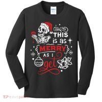 Dead Inside Skeleton Christmas Dancing Skeleton Christmas Kids Long Sleeve Shirt thumb 0