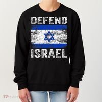 Defend Israel Support Israel I Stand With Israel Israel Flag Women's Sweatshirt thumb 0