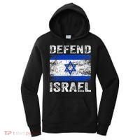 Defend Israel Support Israel I Stand With Israel Israel Flag Women's Hoodie thumb 0