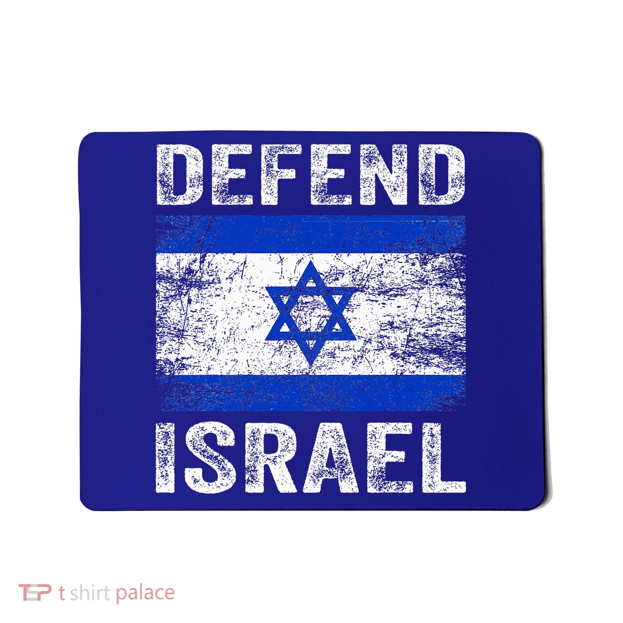 Defend Israel Support Israel I Stand With Israel Israel Flag Mousepad