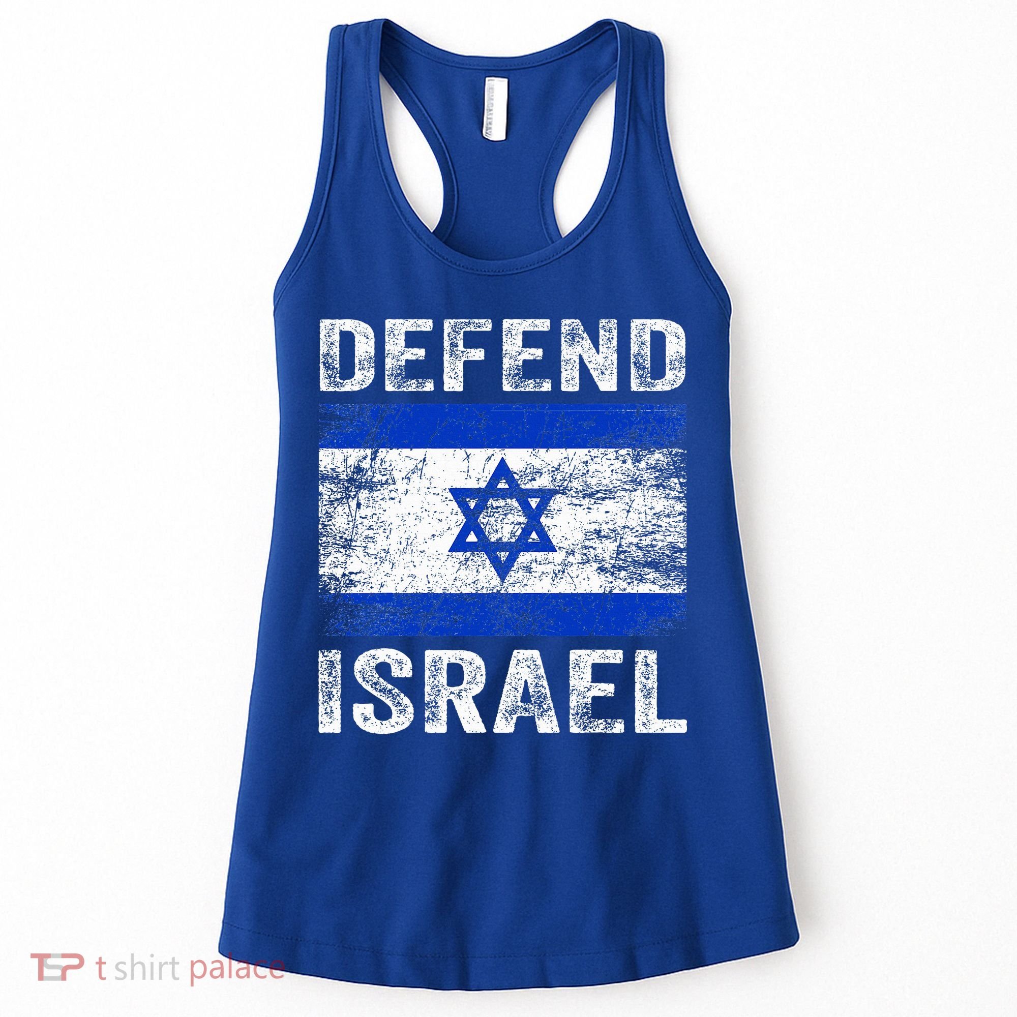 Defend Israel Support Israel I Stand With Israel Israel Flag Women's Tank Top