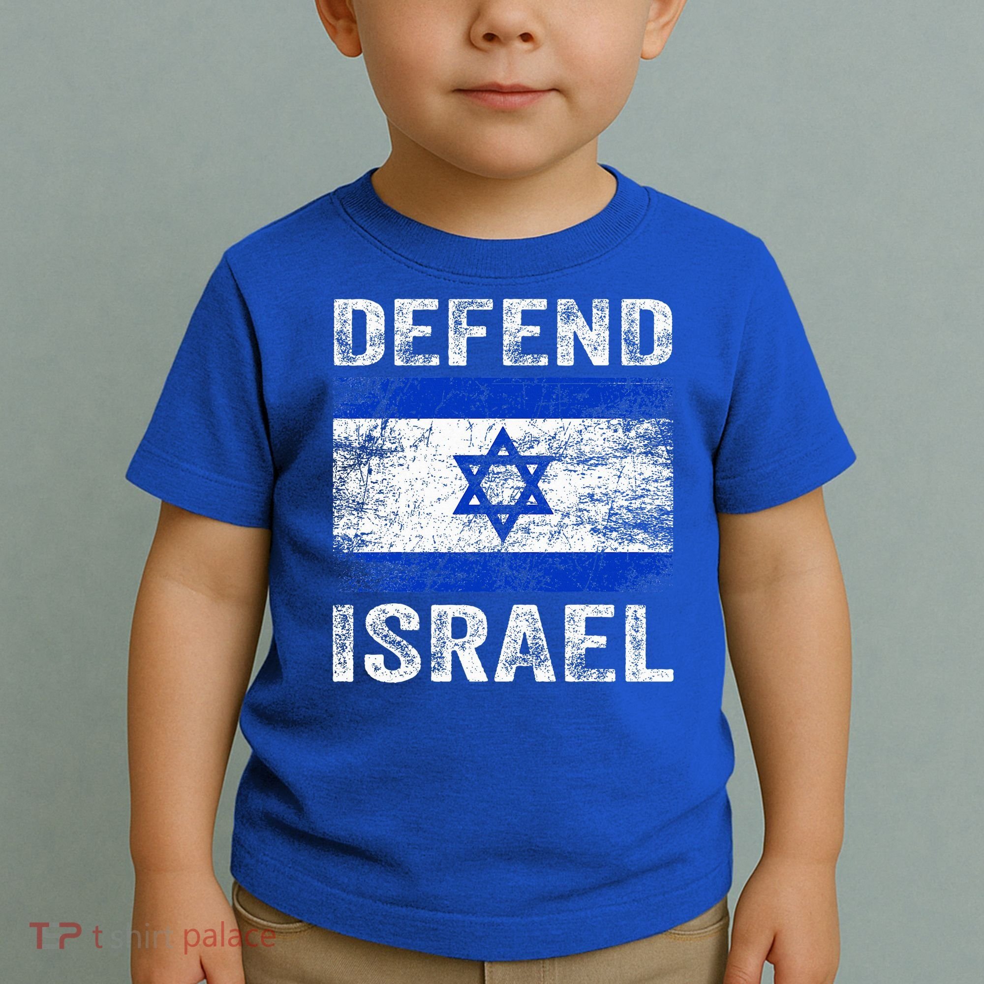Defend Israel Support Israel I Stand With Israel Israel Flag Toddler T-Shirt