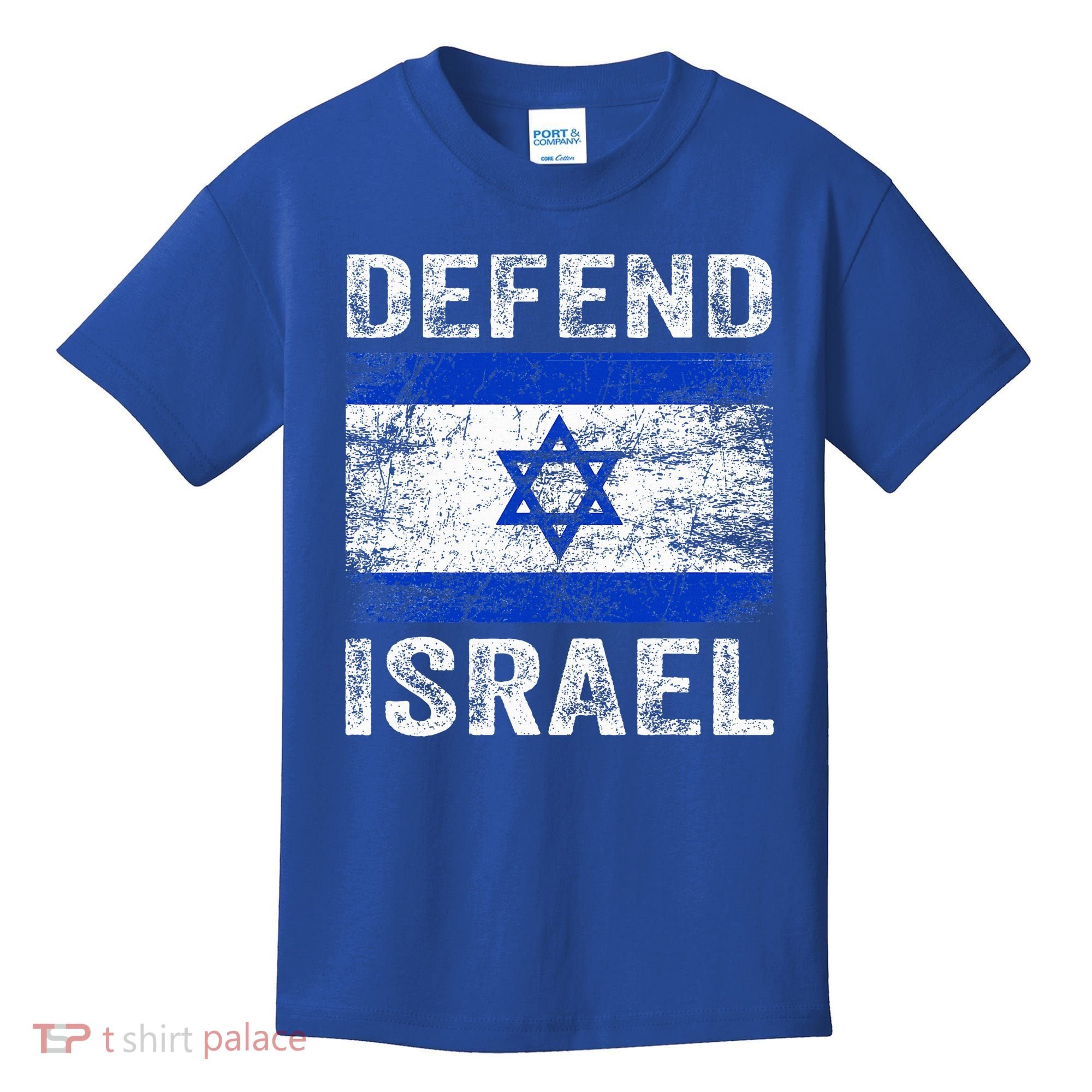 Defend Israel Support Israel I Stand With Israel Israel Flag Kids T-Shirt