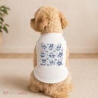 Dogs In Space Retro Dog Moon 90s Doggie Tank thumb 2