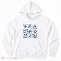 Dogs In Space Retro Dog Moon 90s Hoodie thumb 0