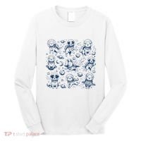 Dogs In Space Retro Dog Moon 90s Long Sleeve Shirt thumb 0