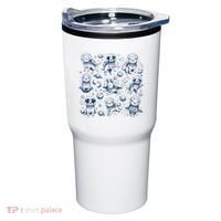 Dogs In Space Retro Dog Moon 90s Tumbler thumb 0