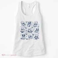 Dogs In Space Retro Dog Moon 90s Women's Tank Top thumb 0