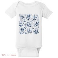 Dogs In Space Retro Dog Moon 90s Baby Bodysuit thumb 0