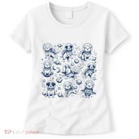 Dogs In Space Retro Dog Moon 90s Women's T-Shirt thumb 0