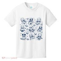 Dogs In Space Retro Dog Moon 90s Kids T-Shirt thumb 0