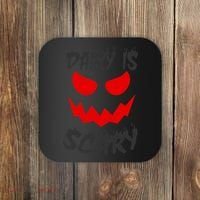 Dairy Is Scary Halloween Scary Face Horror Coaster thumb 0