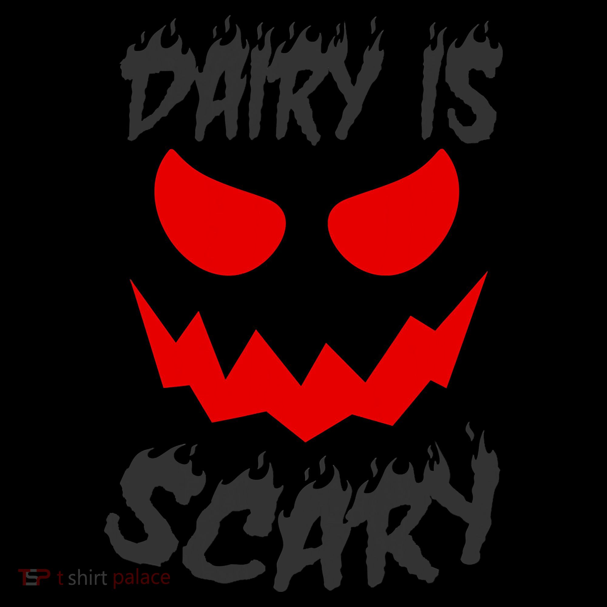 Dairy Is Scary Halloween Scary Face Horror Coaster