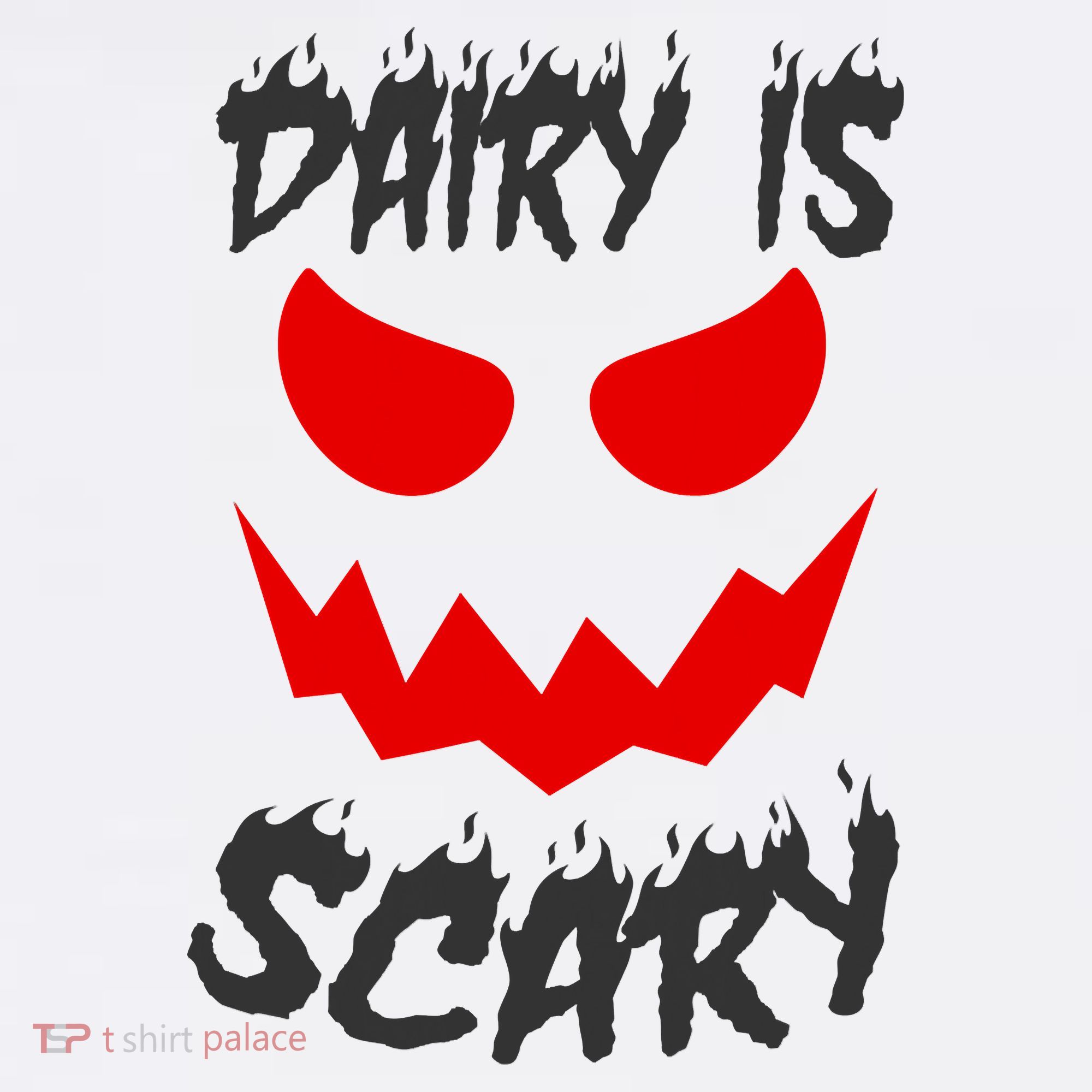 Dairy Is Scary Halloween Scary Face Horror Women's Hoodie