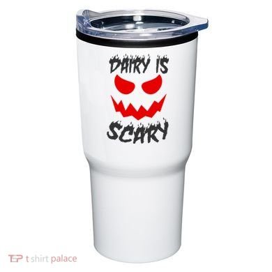 Dairy Is Scary Halloween Scary Face Horror Tumbler