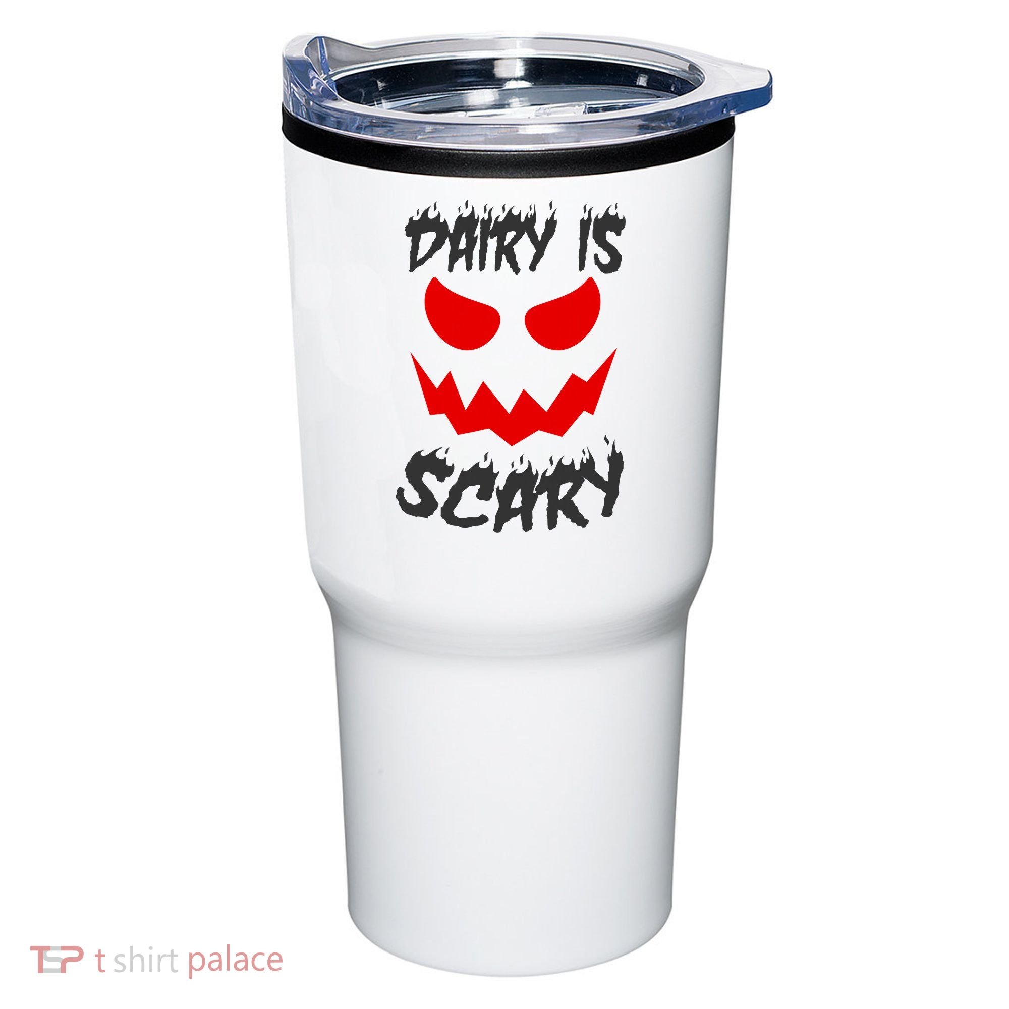 Dairy Is Scary Halloween Scary Face Horror Tumbler