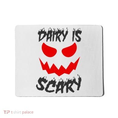 Dairy Is Scary Halloween Scary Face Horror Mousepad