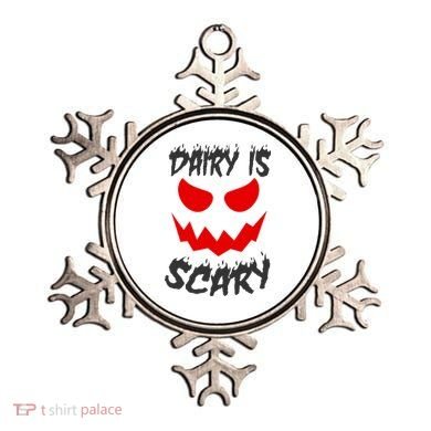 Dairy Is Scary Halloween Scary Face Horror Ornament