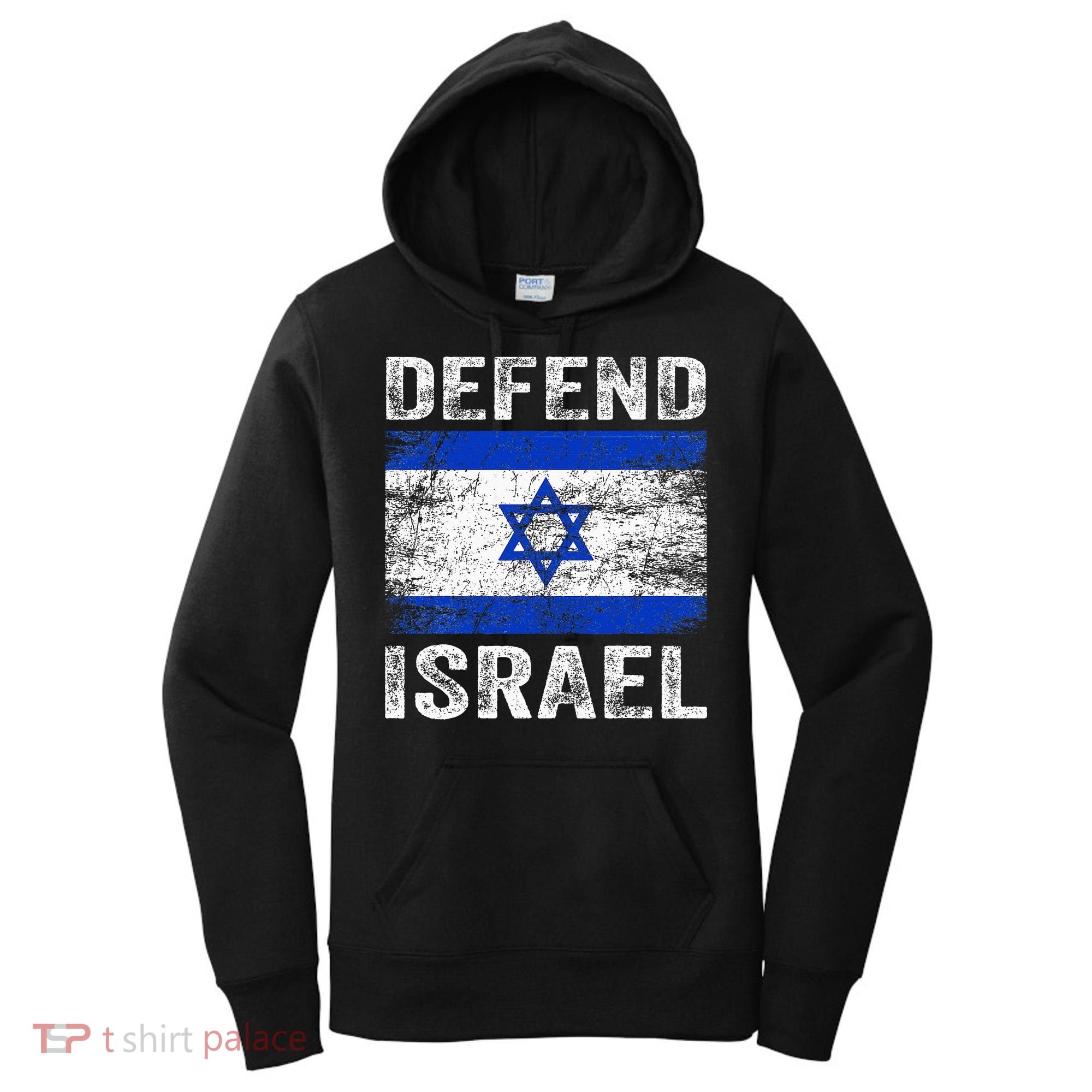Defend Israel Support Israel I Stand With Israel Israel Flag Women's Hoodie
