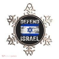 Defend Israel Support Israel I Stand With Israel Israel Flag Ornament thumb 0