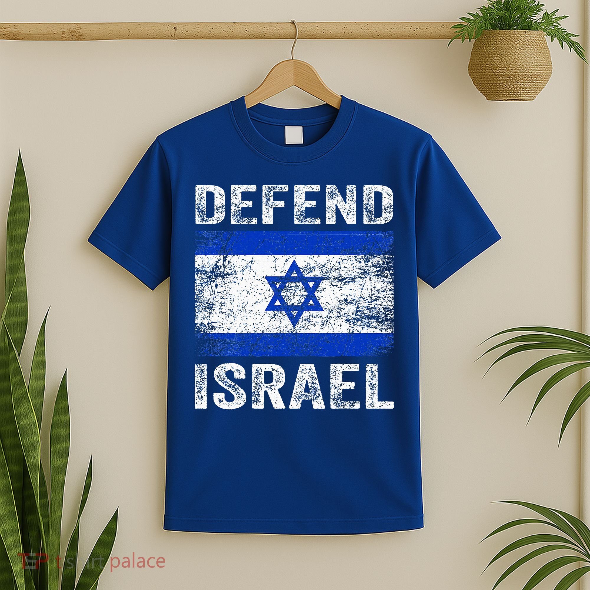 Defend Israel Support Israel I Stand With Israel Israel Flag T-Shirt